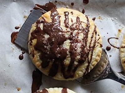 Apple and Pear with Chocolate Covered Cherry Hand Pies